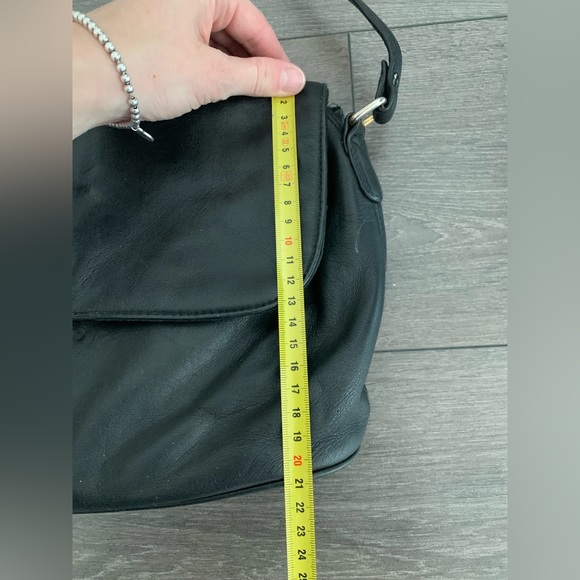 Etienne Aigner genuine leather bag crossbody tote handbag black designer - Picture 8 of 8